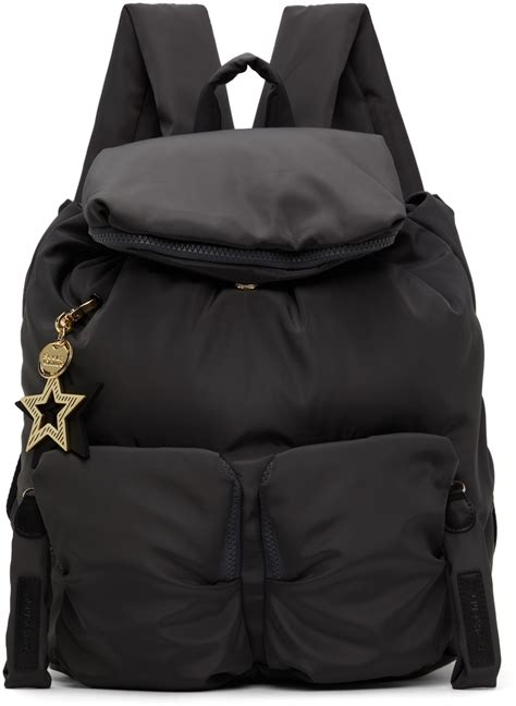 see by chloe joy rider backpack|See by Chloe Women's Joyrider Nylon Backpack, Minimal Gray, .